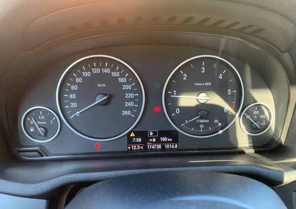 BMW X3 cena 59900 przebieg: 170000, rok produkcji 2013 z Krynki małe 121